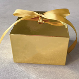 Shiny Gold Paper Scallop Favor Boxes | Packing Box