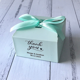 Personalized Favor Boxes Mint or Pink - 9x9x5cm