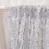 Rose Gold Silver Pink Blue Glitter Sequin Backdrop Curtain