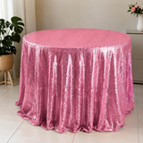 Pink Sequin Glitter Tablecloths Backdrops