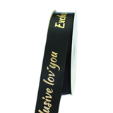 Personalised Embossing 3D Satin Polyester Ribbon