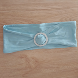 Dusty Blue Lycra Spandex Chair Bands Sashes