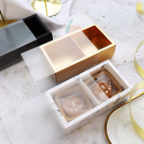 Two Compartment Sleeve Gift Box | Matte PVC or Paper Sleeve | Wedding Favor, Product Display (100pcs)