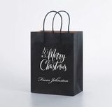 Personalized Christmas Gift Bags Custom Name Logo Print (100pcs)