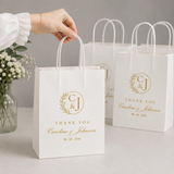 Personalised Wedding Favor Bags | Custom Logo Branding Welcome Gift Packaging (100pcs)