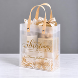 Christmas Gift Bags | Custom Printed Frosty PP Gift Bags 100pcs