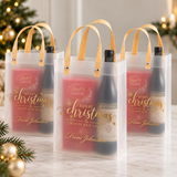 Christmas Gift Bags | Custom Printed Frosty PP Gift Bags 100pcs