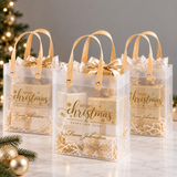 Christmas Gift Bags | Custom Printed Frosty PP Gift Bags 100pcs