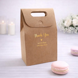 100 Personalised Carrying Gift Boxes White or Kraft