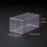 100 Clear PVC Wedding Favor Boxes for 3 Macarons