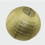 30 30cm Red Metalic Gold Paper Lanterns