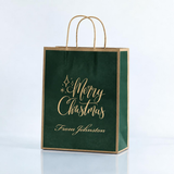 Personalized Christmas Gift Bags Custom Name Logo Print (100pcs)