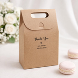 100 Personalised Carrying Gift Boxes White or Kraft