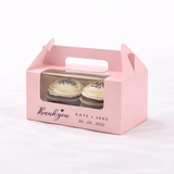 100 Personalized Two Cupcake Favor Boxes for Wedding Party