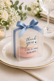 100 Personalized Wedding Party Matte Frosty PVC Favour Boxes