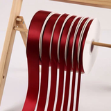 Burgundy Satin Ribbon Roll Wholesale