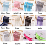 Personalised Satin Polyester Ribbon | Wedding Favor Box Wrapping | Business Logo Ribbon