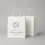 Personalised Wedding Favor Bags | Custom Logo Branding Welcome Gift Packaging (100pcs)