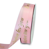 Personalised Embossing 3D Satin Polyester Ribbon