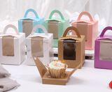 100 Wedding Cupcake Muffin Favor Boxes with Holder
