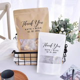 100 Personalized Wedding Zipper Lock Party Paper Gift Bags Favor Bags