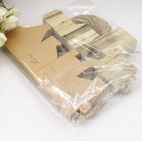 Vintage Kraft Wedding Favor Boxes - Love