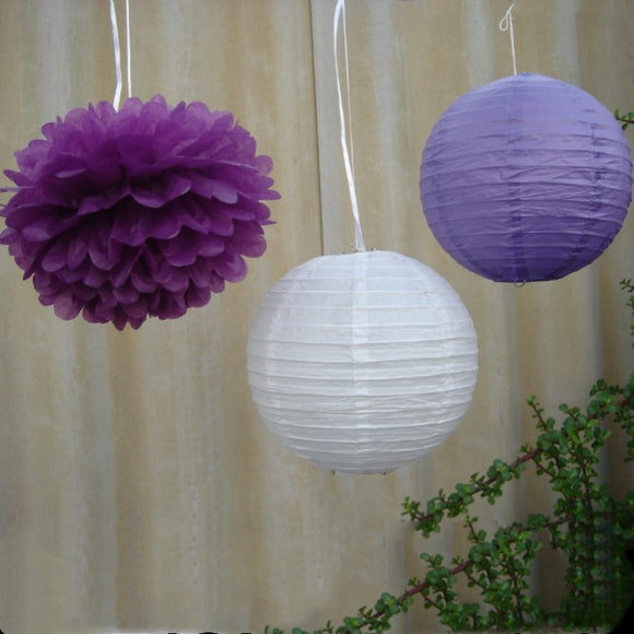 Paper Lanterns & Paper Pom Poms