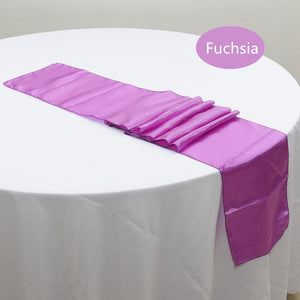 Satin Table Runners - Fuchsia