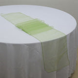 Apple Green Organza Chair Sashes Table Runners