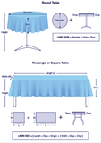 Royal Blue Sequin Glitter Tablecloth Backdrop