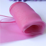 Rose Pink Organza Chair Sashes Table Runners