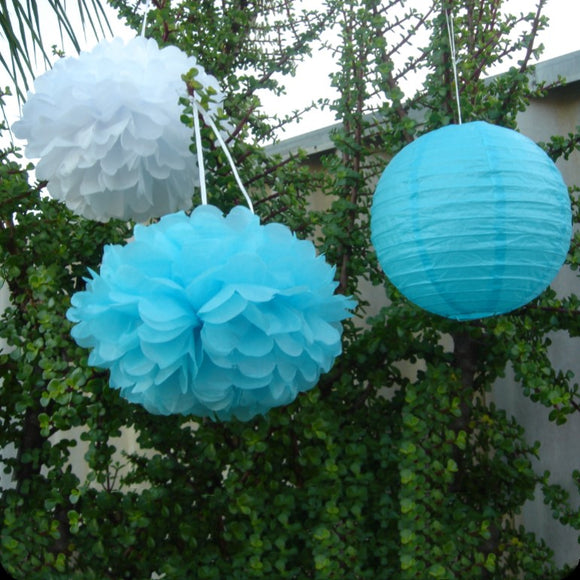 Paper Lanterns & Paper Pom Poms