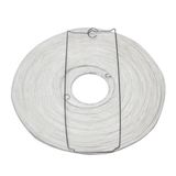 30x 30cm Round Paper Lanterns - White