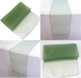 Organza Table Runners - Emerald Green