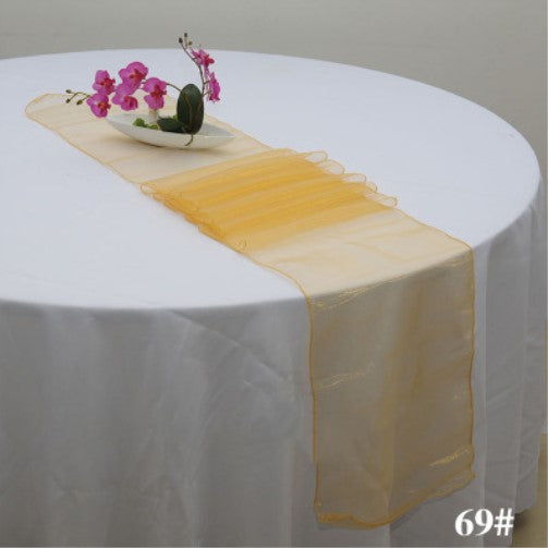 Organza Table Runners - Gold