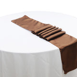 Satin Table Runners - Brown