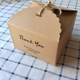 100 Kraft Wedding Favor Boxes Personalized Wordings