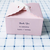 100 Pink Personalized Favor Boxes for Birthday