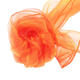 Red Orange Organza Chair Sashes Table Runners
