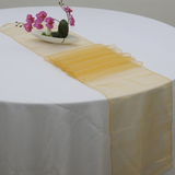 Gold Organza Chair Sashes Table Runners