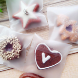 100 Frosted Matte Cellophane Personalized Cookie Bags