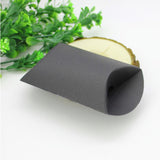 Black Pillow Favor Boxes With Ribbons