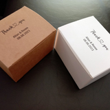 100 Kraft White Personalized Favor Boxes-10x8x6cm