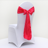 Hot Pink Satin Chair Sashes Table Runners