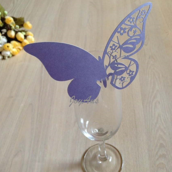 Table Name Cards - Lilac Butterfly