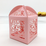 Love Birds Laser Cut Wedding Favor Boxes