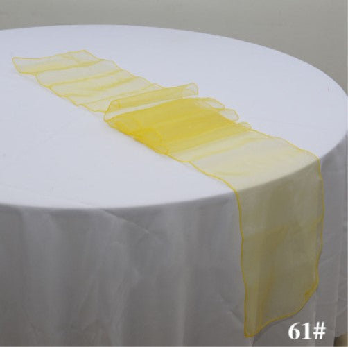 Organza Table Runners - Yellow