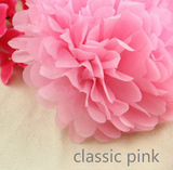 30pcs Tissue Paper Pom Poms - Pinks