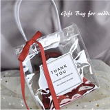 100 Personalized Clear Plastic Favor Bags With Handle