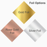 100 Kraft Gold Foil Personalized Favor Boxes